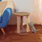 Pet Adobe Pet Adobe Cat Scratching Post- Play Area with 3 Poles, Perch and Toys- 19.25 inch Tall 835979GCZ - alternate 5